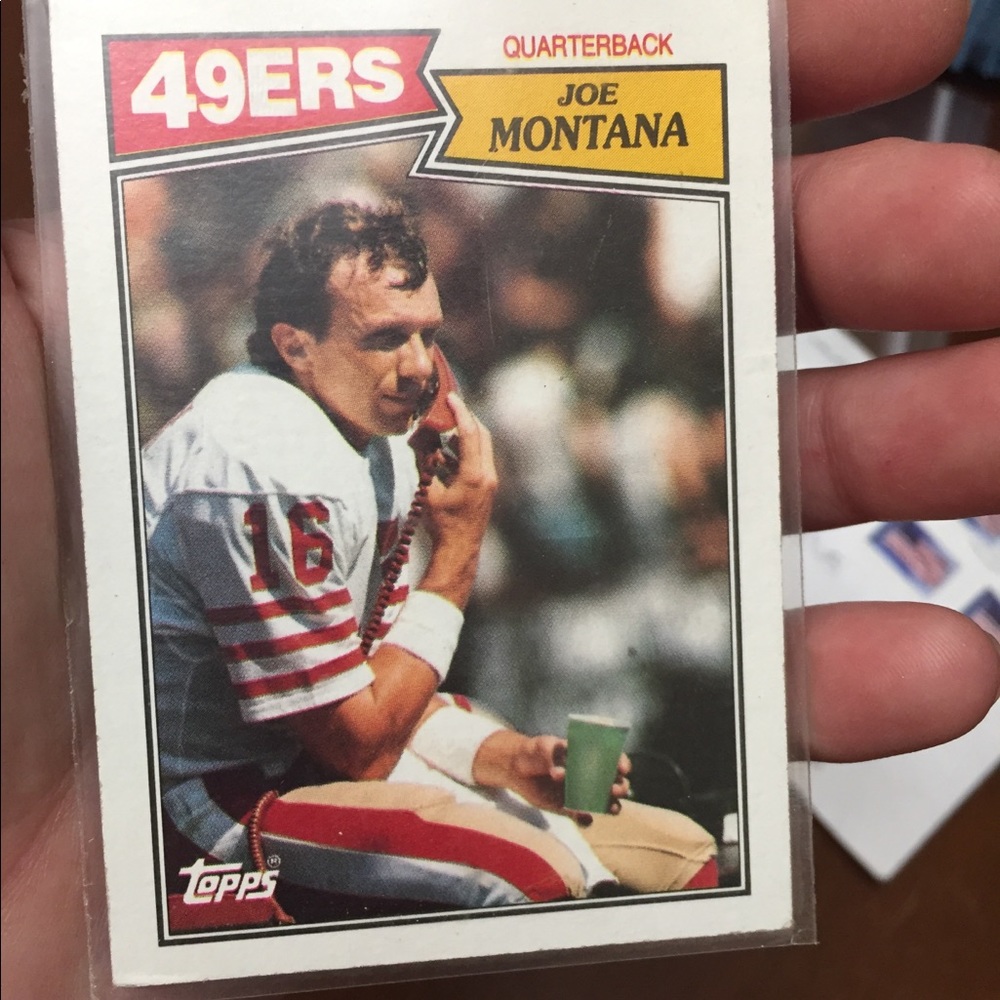 Topps Football Star Joe Montana 49ers quarterback
